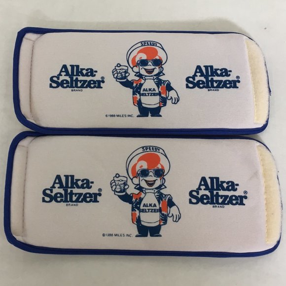 VTG two alka seltzer speedy promo drink can koozie - Picture 1 of 7